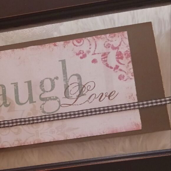 LIVE LAUGH LOVE Picture in Frame NWT - Picture 5 of 8